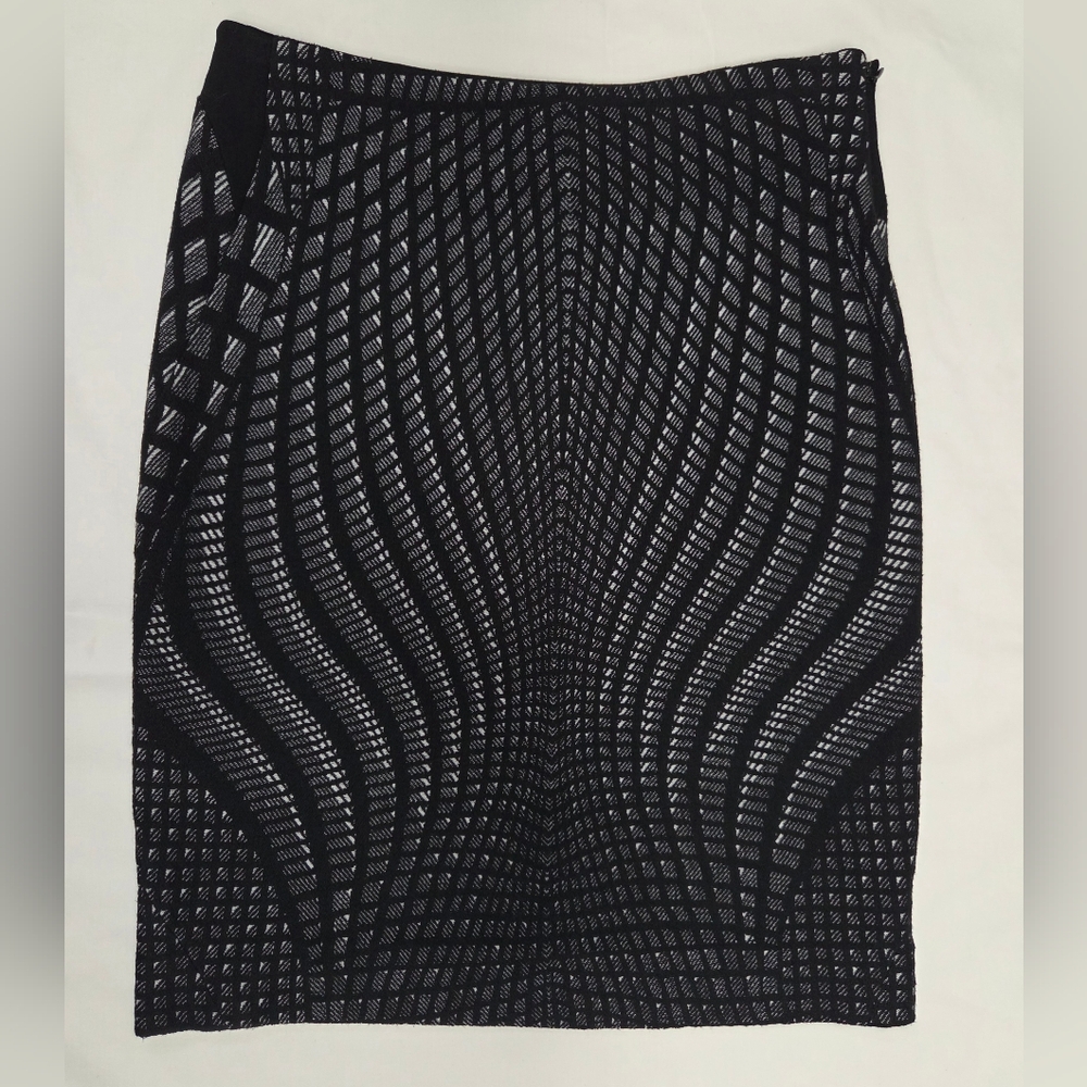 Diane Von Furstenberg Mae Wool Blend Pencil Skirt 8